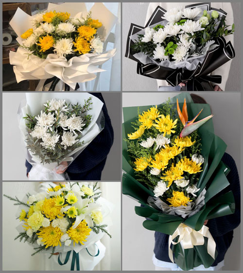 贵州六盘水盘县胜境街道岩上村白事花束代送